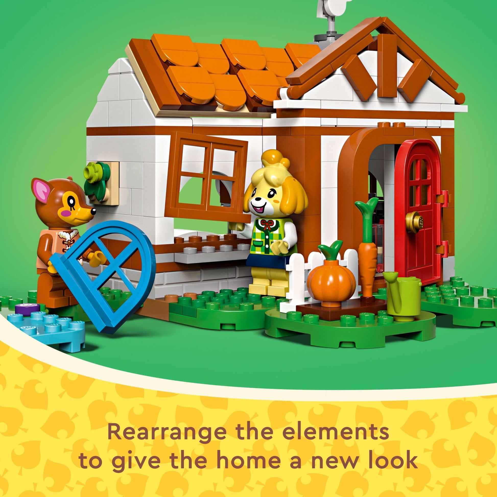 LEGO Animal Crossing Isabelle’s House Visit, Buildable Creative Toy Set for Kids, Includes Fauna and More Animal Crossing Toy Figures, Video Game