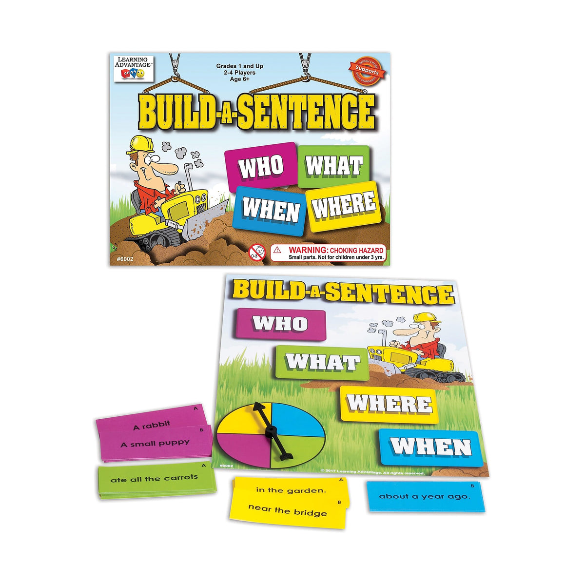 LEARNING ADVANTAGE Build-A-Sentence Game, Pack of 2
