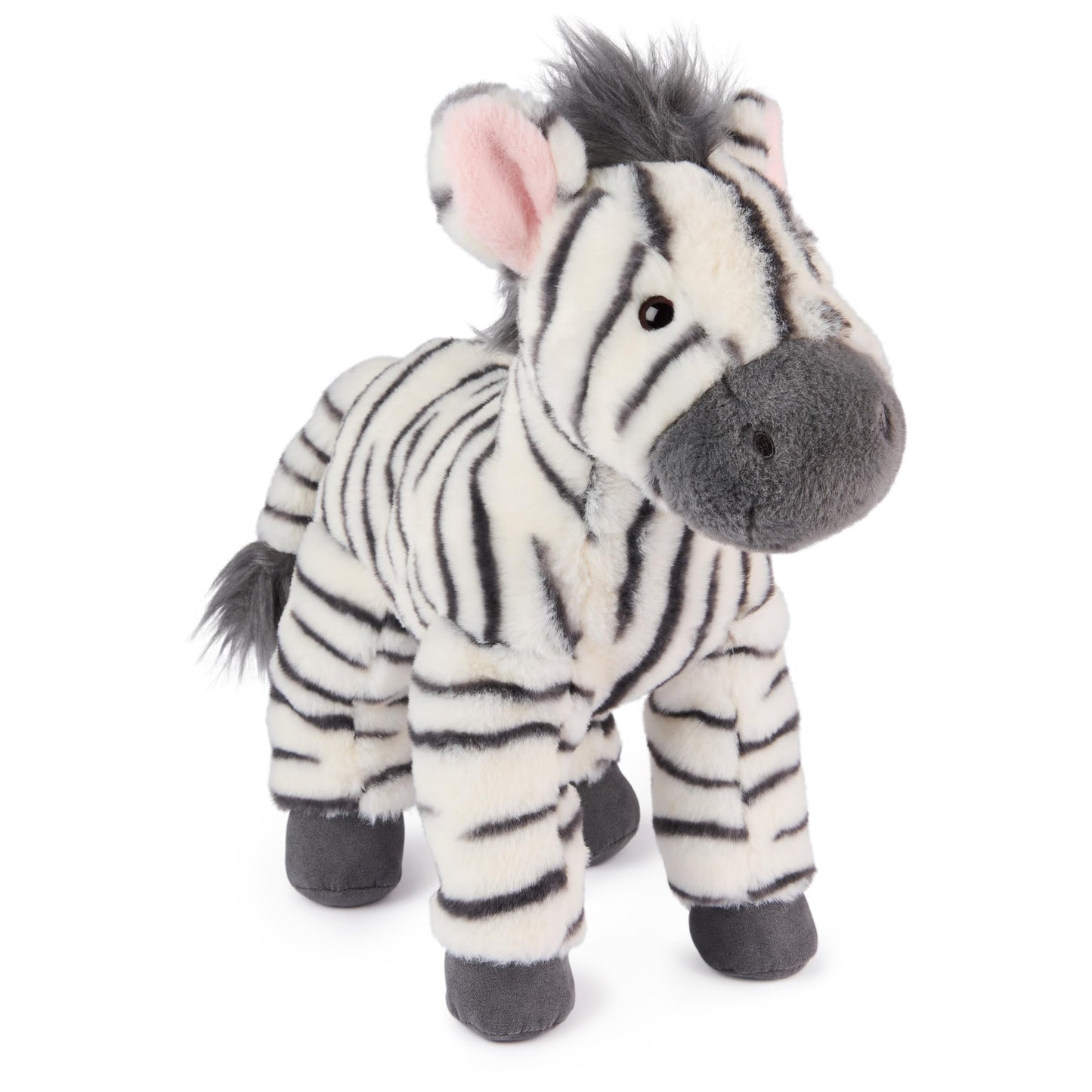 GUND Gemma Zebra Plush, Zebra Stuffed Animal for Ages 0 and Up, Gray/White, 12"