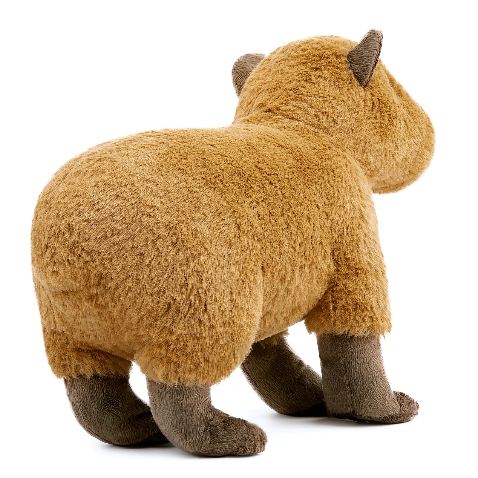 Capybara Plush Toy - Lifelike Rodent 13” Capybara Stuffed Animals, Soft Wild Animals Crawling Capybara Unique Plushie Toys Model Dolls Collection
