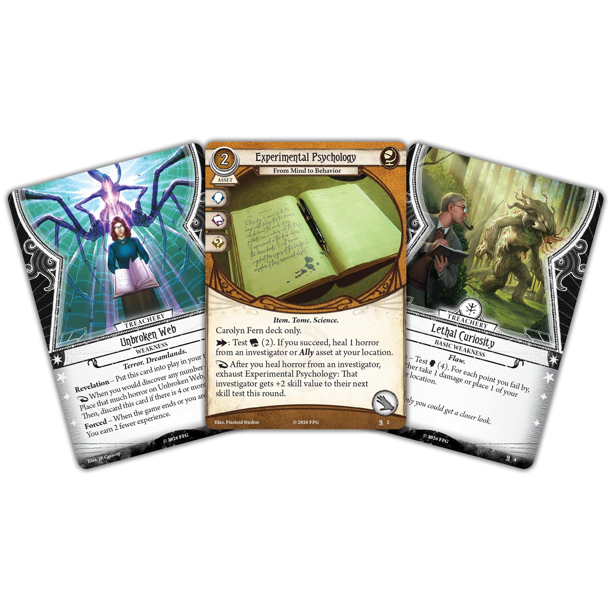 Asmodee Arkham Horror: The Card Game Carolyn Fern Investigator Deck - Seeker Role Deck with Healing & Horror Removal Abilities, Ages 14+, 1-4 Players