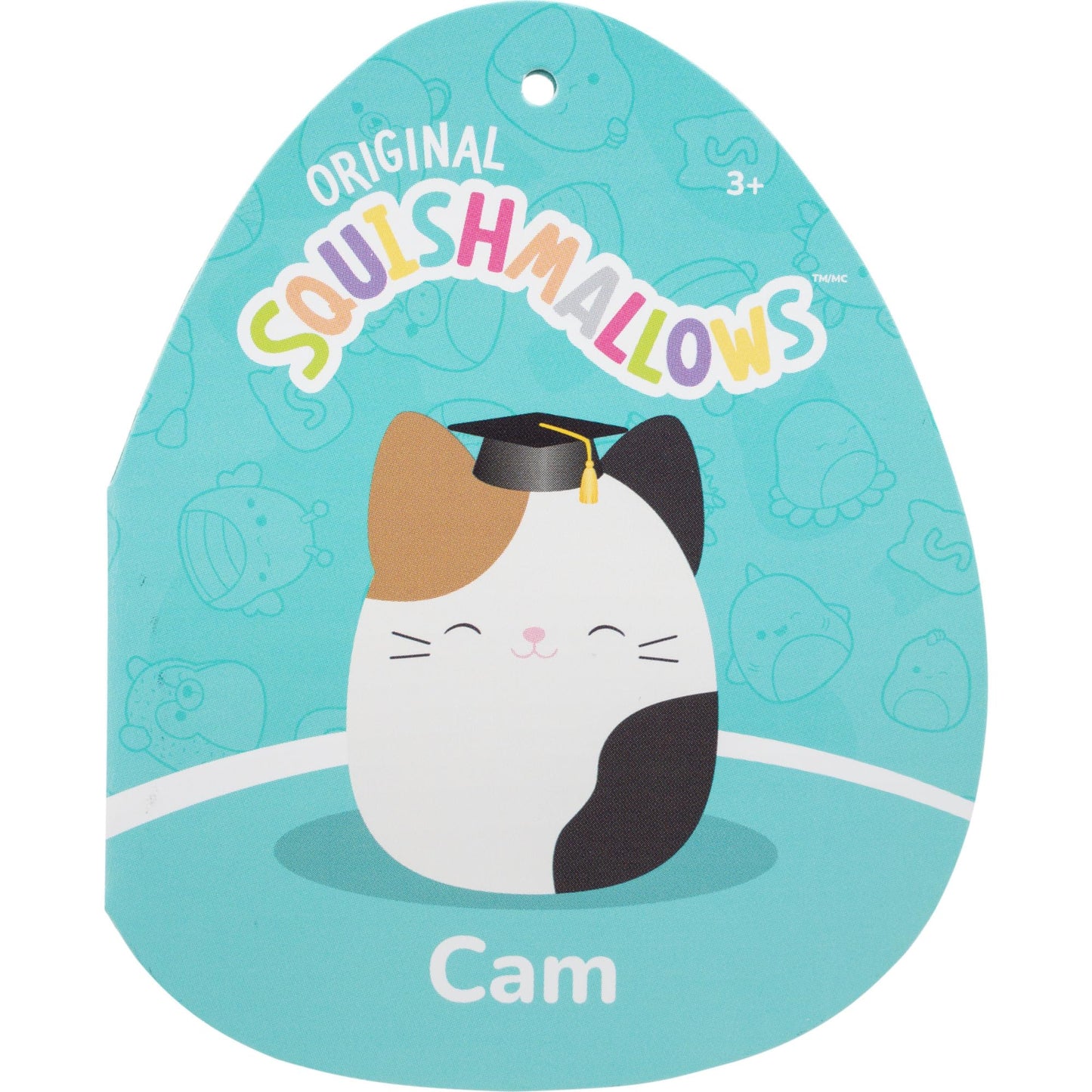 Squishmallows Original 12in Cam The Calico Cat in Graduation Cap - Official Jazwares Plush (Medium-Sized)