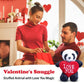 Made By Aliens 8 inch Adorable Valentine Stuffed Animal with Love You Heart for Loved Ones -Premium Huggable Animal (Panda with Heart)
