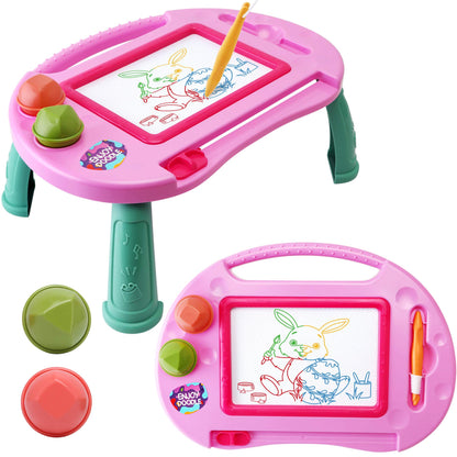 Toys for 2-4 Year Old Girls,Magnetic Drawing Board,Toddler Toys for Girls Age 2 3,Erasable Doodle Board for Kids,Learning Toy for Toddler 2 3 4 5,Gift