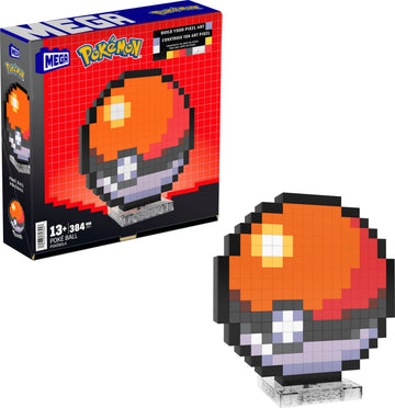 MEGA Pokémon Action Figure Building Toys, Poke Ball with 381 Pieces, 6 Inches Tall, for Collectors