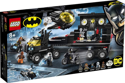 LEGO DC Mobile Bat Base 76160 Batman Building Toy, Gotham City Batcave Playset and Action Minifigures, Great ‘Build Your Own Truck’ Batman Gift for