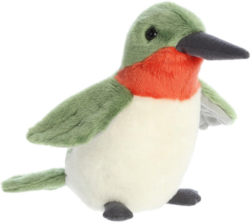 Aurora® Adorable Mini Flopsie™ Ruby-Throated Hummingbird Stuffed Animal - Mini Companions Ready for Playful Adventures - for Kids All Ages, Toddlers
