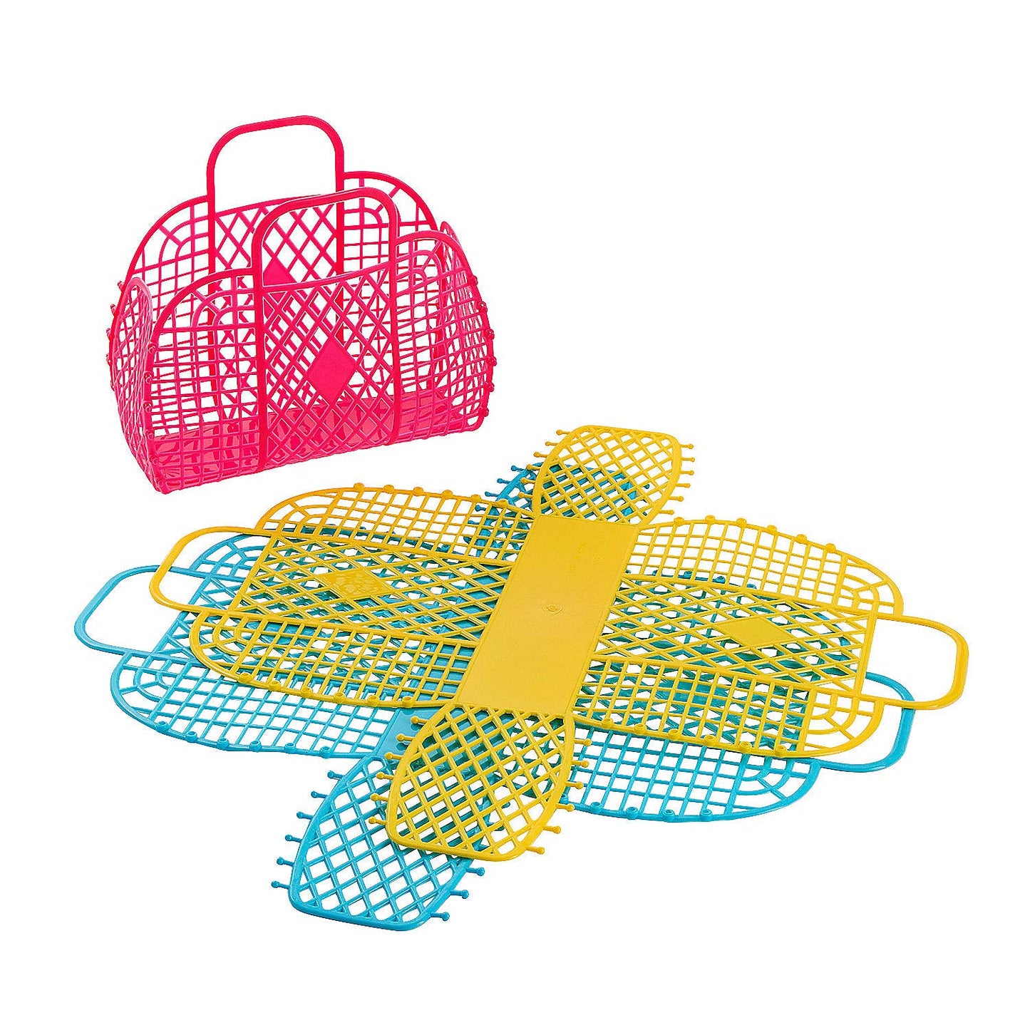 Fun Express Medium Jelly Beach Tote Bags - Apparel Accessories - 6 Pieces