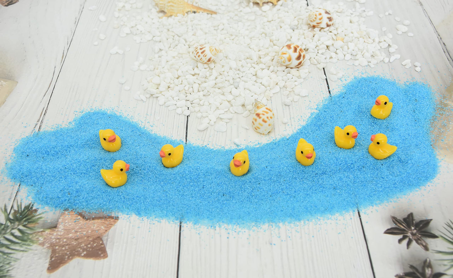 Yuronam 70 Pcs Mixed Color Mini Resin Ducks