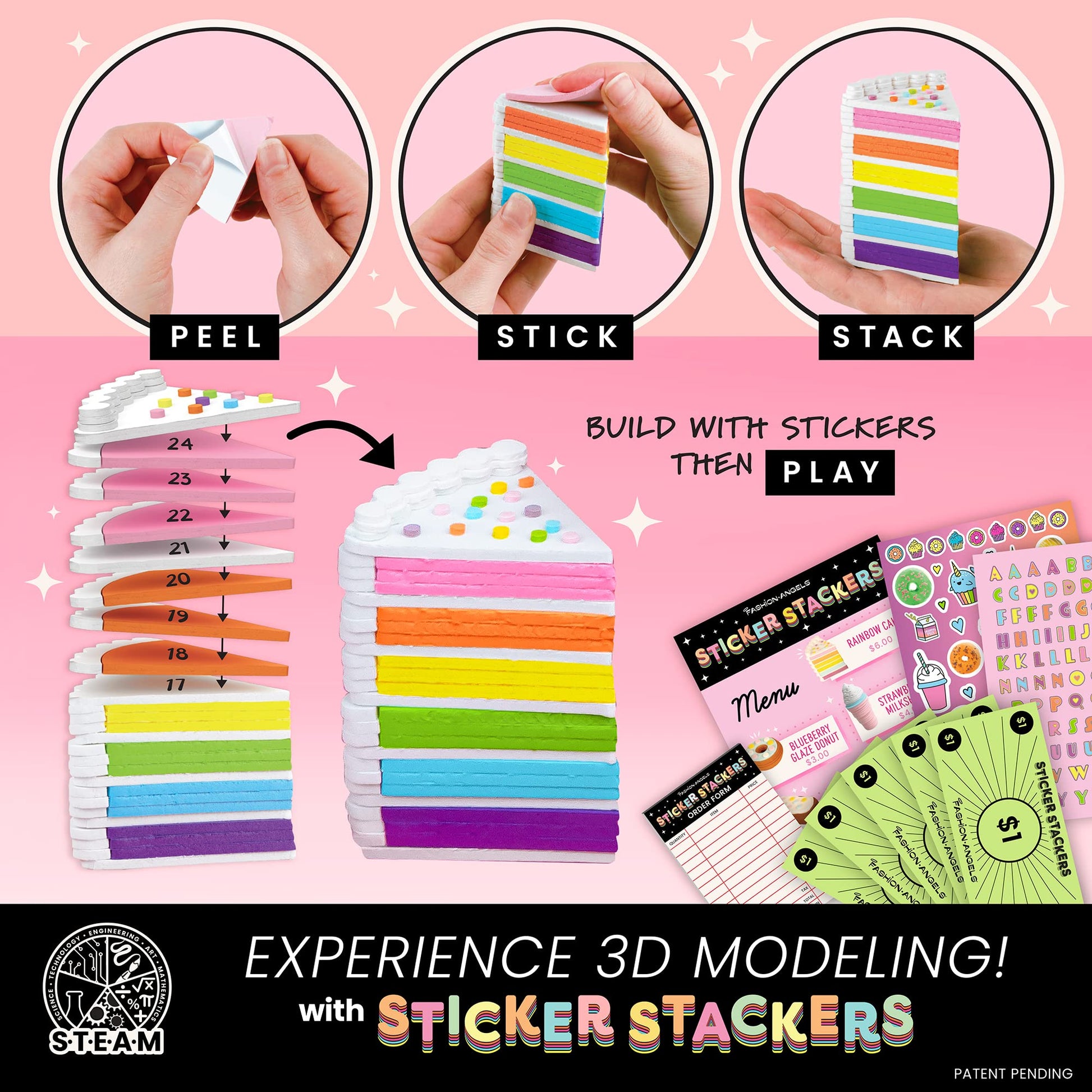 Fashion Angels Bakery Sweets Sticker Stackers