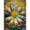 Puzzles for Adults 500 Pieces, Cat Jigsaw Puzzles - Feline Blossoms, Impossible Flower Puzzle for Seniors Family, 20.47 x 14.96 inches, 1:1 Poster