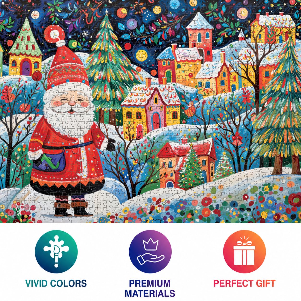 Cross & Glory | Jigsaw Puzzles for Adults | Santa's Yuletide Village