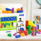 Stages Learning Materials Language Builder Block Imitation Kit Curriculum for Autism & Preschool 120 Pretend Play Flashcards, 40 Wood Blocks, iPad App