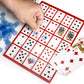 Brybelly Poker Keno Game Set with Cards and Chips - Adult Family Casino Board Game Night Gift Includes Deck of Playing Cards, 12 Boards, 200 Bingo
