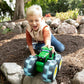 TOMY Monster Treads Lightning Wheels - Deluxe Rainbow Tractor - John Deere Tractor Toys - Light Up Monster Truck Toy with Rainbow Lights and Sounds