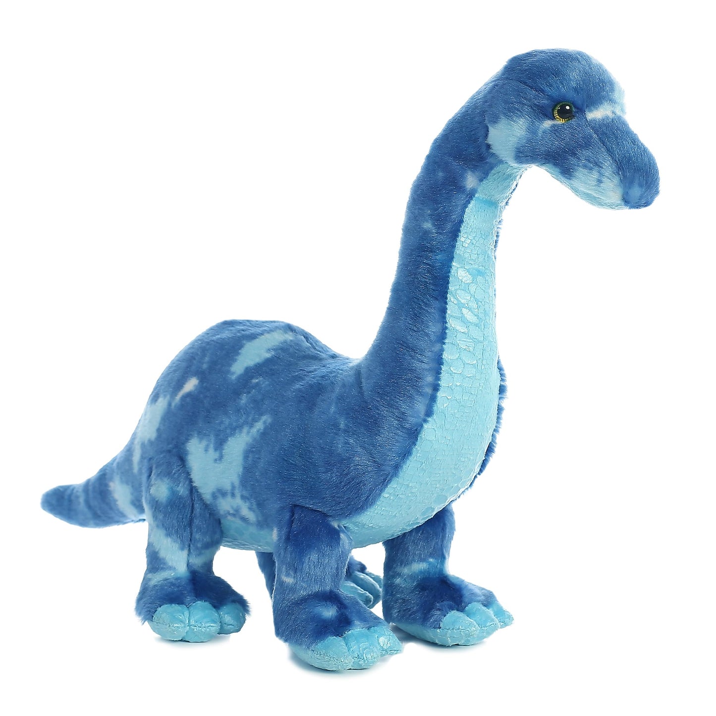 Aurora® Ferocious Dinos & Dragons Brachiosaurus Stuffed Animal - Prehistoric Fun - Cuddly Companions - Blue 13.5 Inches
