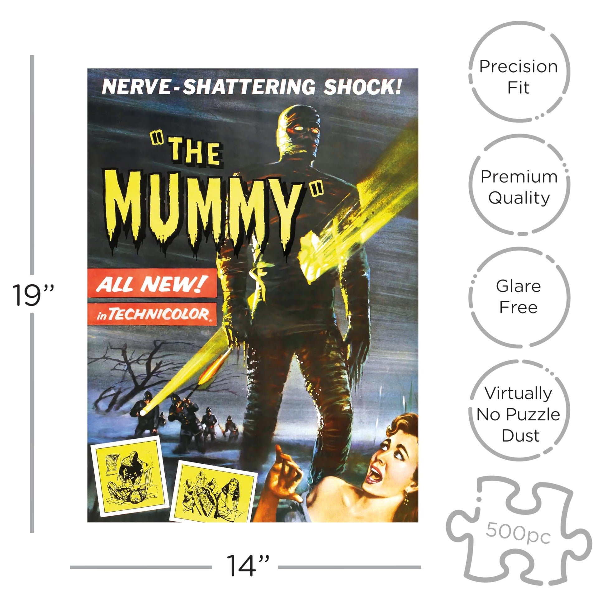 AQUARIUS Hammer - The Mummy 500 Piece Jigsaw Puzzle