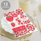 Big Dot of Happiness Berry Sweet Strawberry - Fruit Themed Birthday or Baby Shower Party Favor Sticker Set - 12 Sheets - 120 Stickers