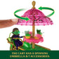 Mattel Universal Pictures’ Wicked Emerald City Dessert Cart Toy with Cart & Elphaba Small Doll & 7 Accessories, Inspired by The Movie