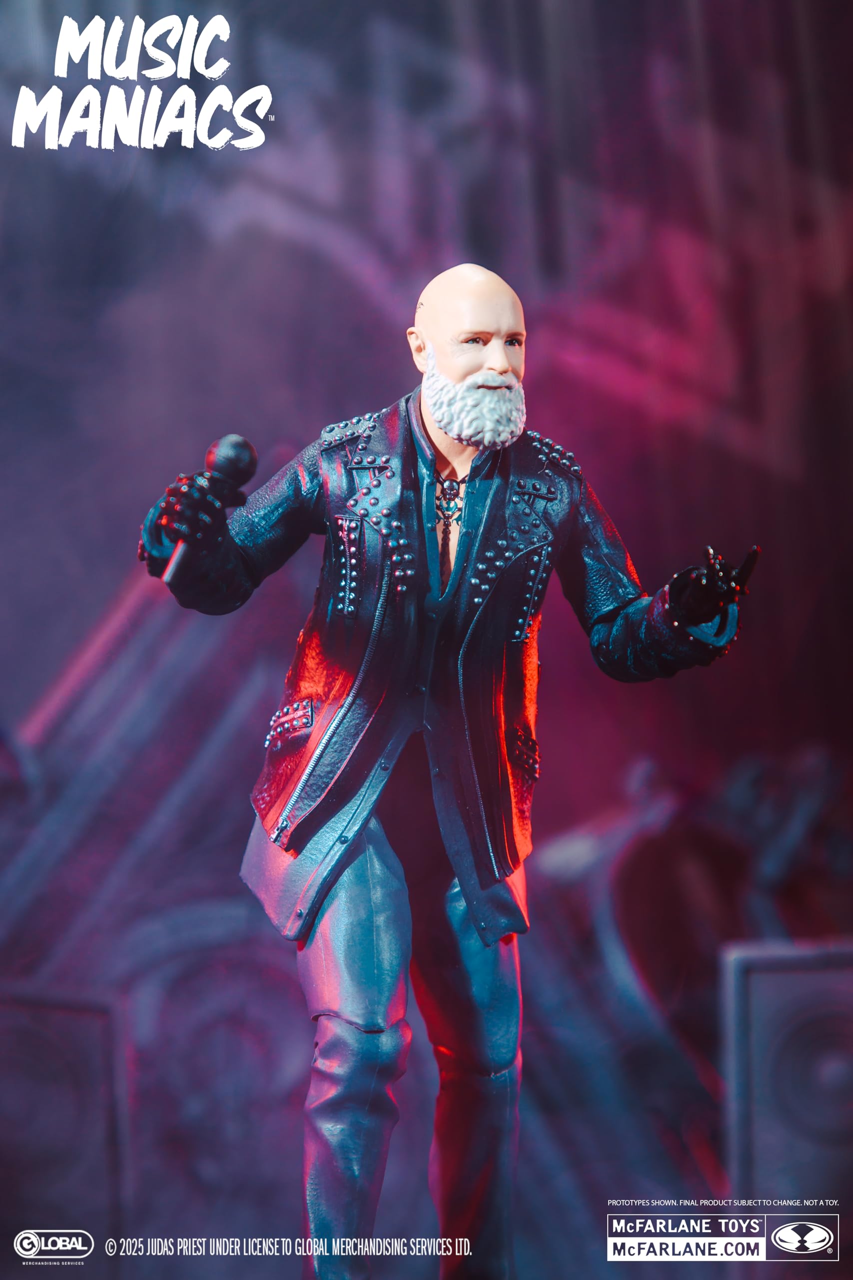 McFarlane Toys- Music Maniacs Metal Rob Halford (Judas Priest) 6in Action Figure