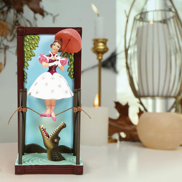 Enesco Disney Showcase the Haunted Mansion Tightrope Girl Framed Portrait Figurine, 7.9 Inch, Multicolor