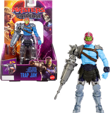 Masters of the Universe Feature Action Figure Cannon Transform Trap Jaw, Twist & Release Move, 5.5 Inch, 2026 Movie Accurate Villain Toy