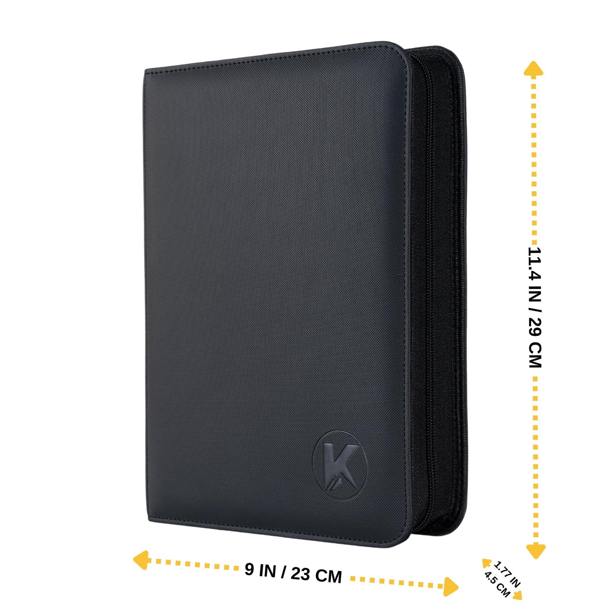 KUOOKING Top loader Binder, Holds 128+ Toploaders, 4 Pocket Top Loader Card Storage Case, Double-Sided Pockets for trading card in 3 x 4'' Toploaders