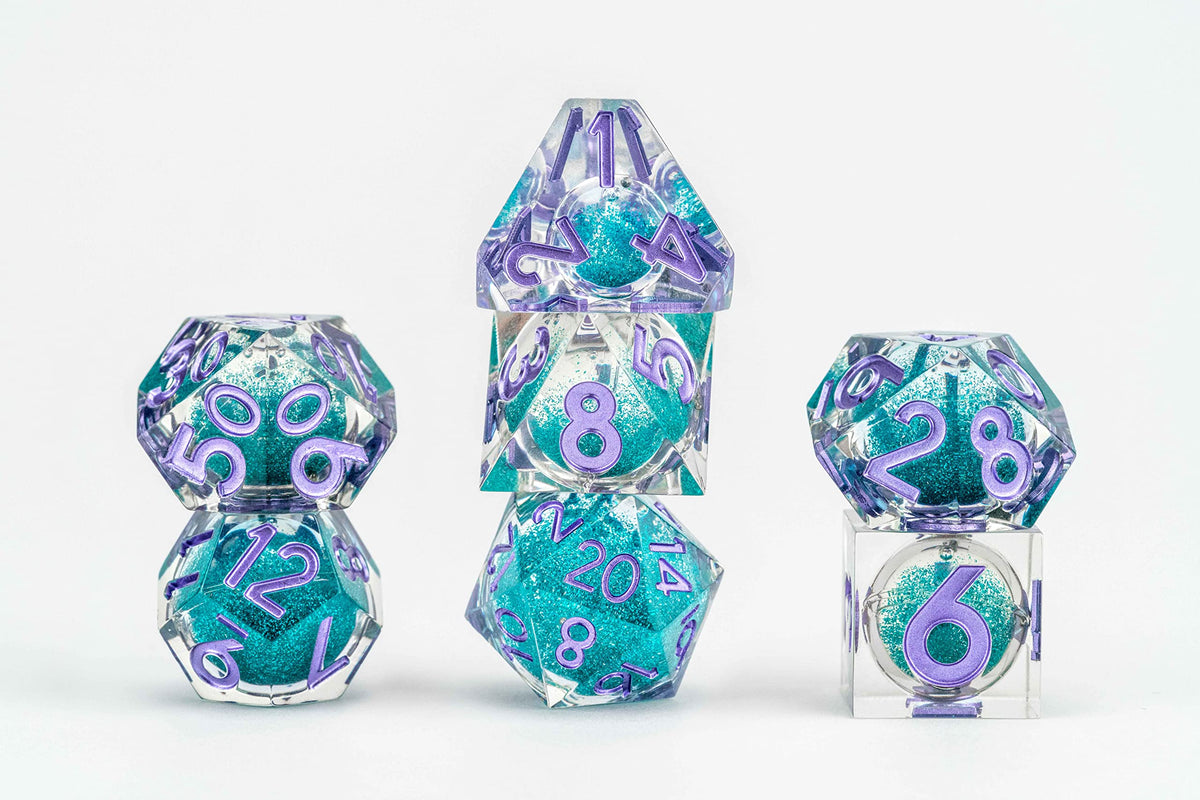 FanRoll Individual d20 Elixir Liquid Core DND Dice Set, Disco Vibes, Role Playing Game Dice for Dungeons and Dragons