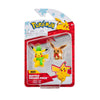 Pokémon PKW2814 Battle Figure Pack Winter Pikachu & Eeve, Official Figure Set