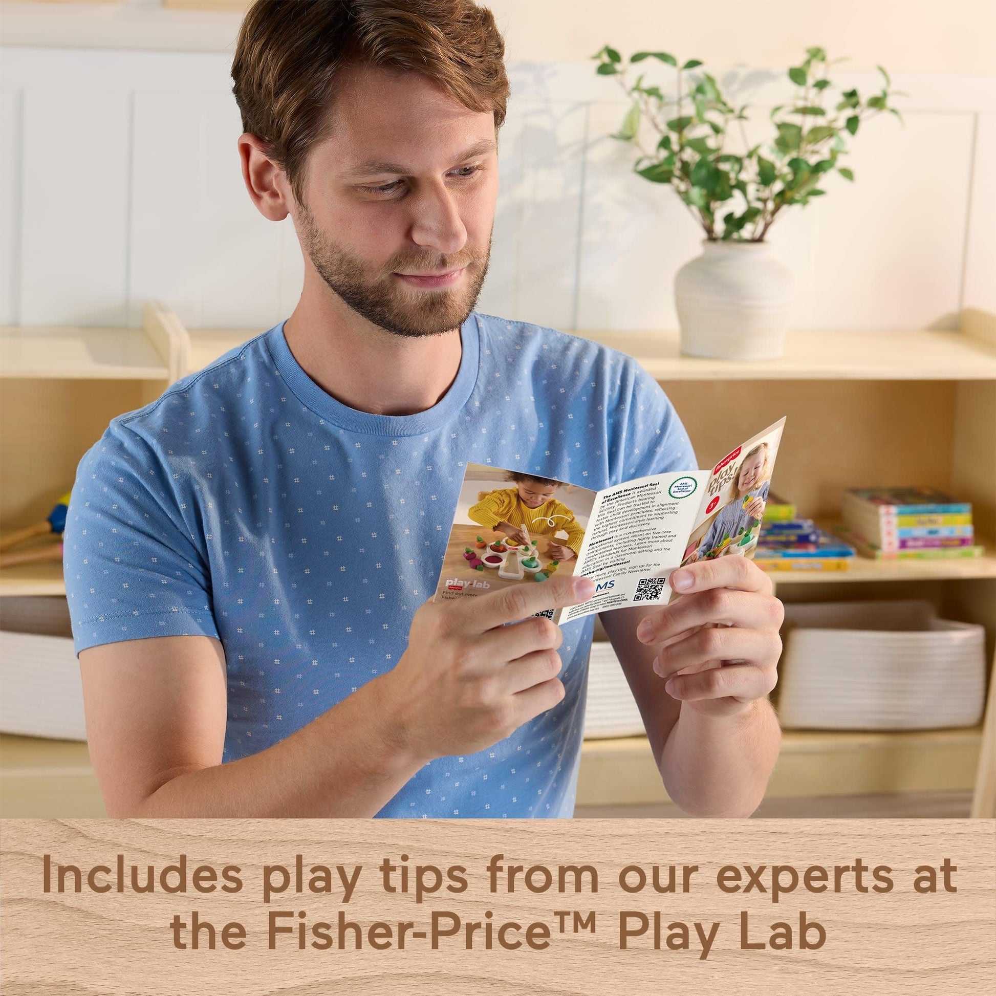 Fisher-Price Wood Montessori Sorting Tree Learning Activity