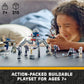 LEGO Star Wars Clone Trooper & Battle Droid Battle Pack Set for Kids, Buildable Toy Speeder Bike Vehicle, Tri-Droid and Defensive Post, Collectible,