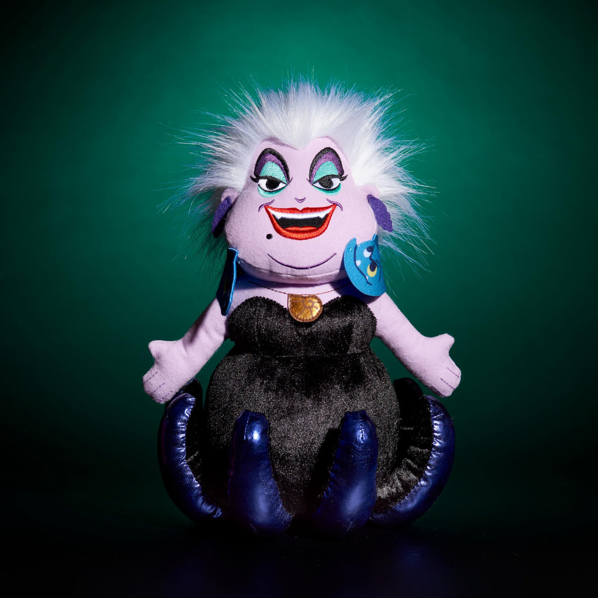 Just Play Disney Villains Collection: Ursula, 13-inch Collectible Stuffed Animal, The Little Mermaid, Kids Toys for Ages 3 Up