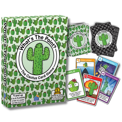 What's The Point? The Cactus Card Game - A Fun and Strategic Game for Families, Perfect for Family Play Night, Easy to Learn, Portable for Travel,