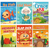 Card Games for Kids, Go Fish,Old Maid,Memory Match,Slap Jack,Crazy 8s,War-6 Pack Classic Fun & Educational Games for Family Game Night,Great Gift