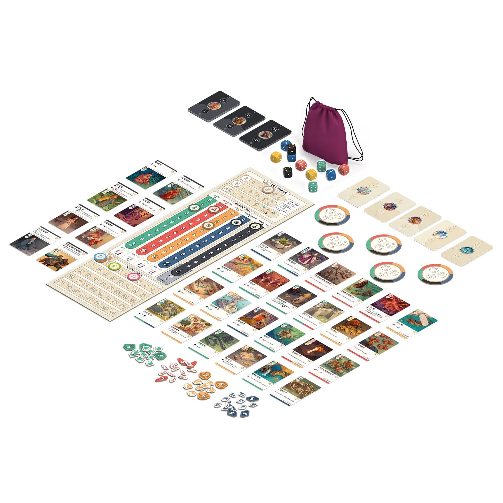 CMON Nova Era Board Game - Civilization Building & Economic Strategy Game, Accessible Game for Kids & Adults, Ages 12+, 2-4 Players, 60 Minute