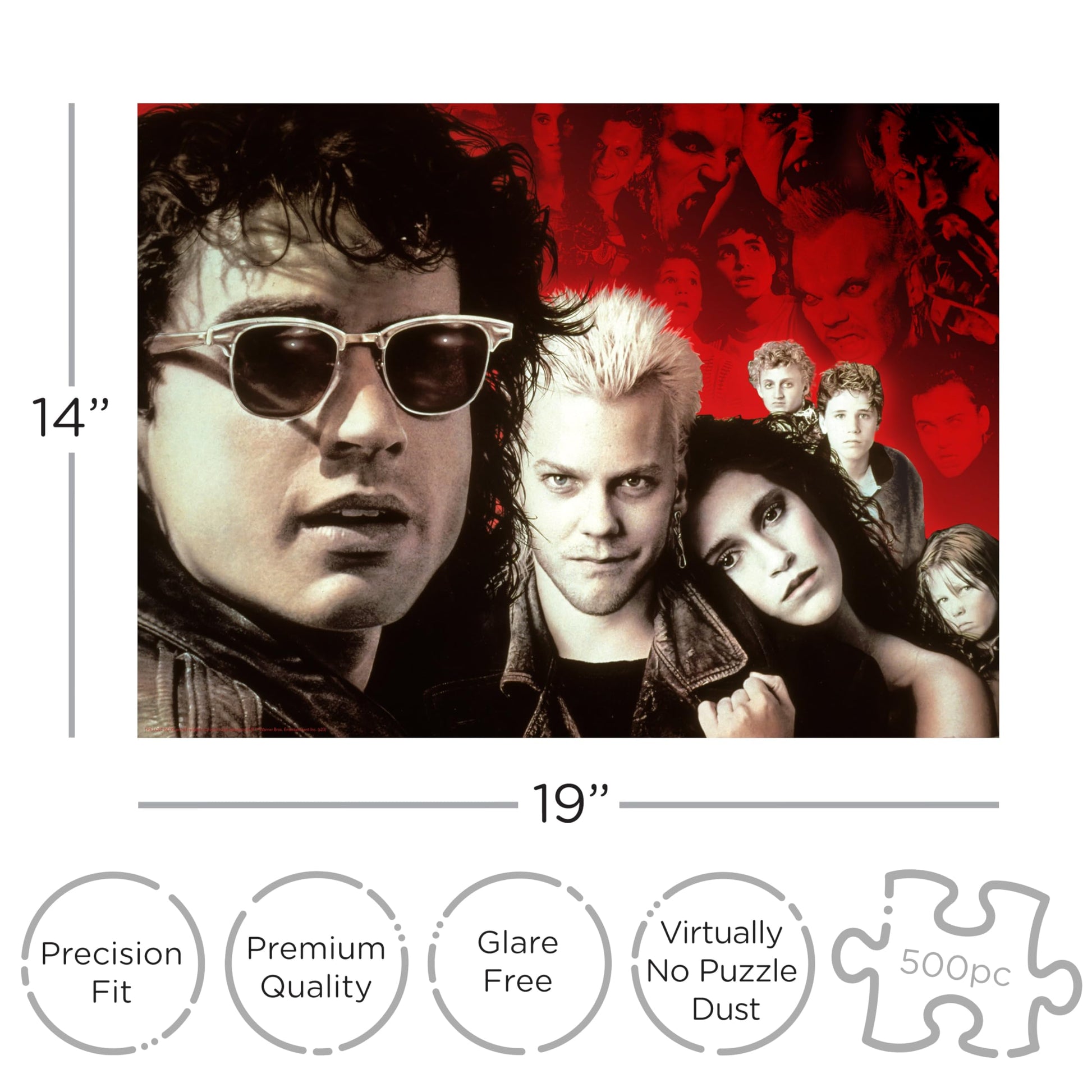 AQUARIUS Lost Boys Horror Movie 500 Piece Jigsaw Puzzle in Coffin Box