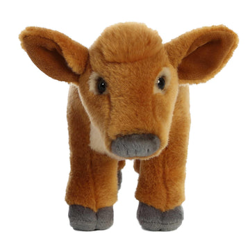 Aurora® Adorable Miyoni® Tots Jersey Calf Stuffed Animal - Lifelike Details Make a Cherished Companion - Perfect for Decorating Bedrooms or Classrooms