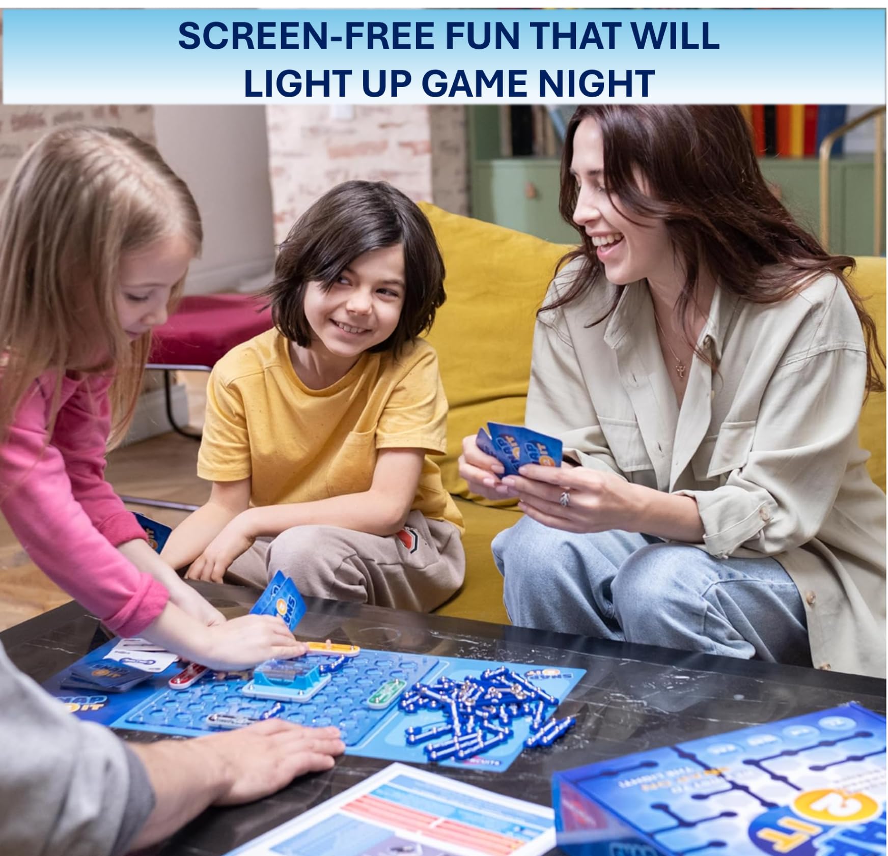 Snap 2 It® Board Game, Game of The Year Finalist, A Race to Light Up The Game, Will You Be First?, for Kids and Adults - Promotes Creativity