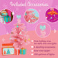 Glitter Girls - 14-Inch Doll Accessories - Winter Tree Playset - 27 Pieces Deluxe Decorating Set - Working String Lights & Gift Boxes - 9 Cute