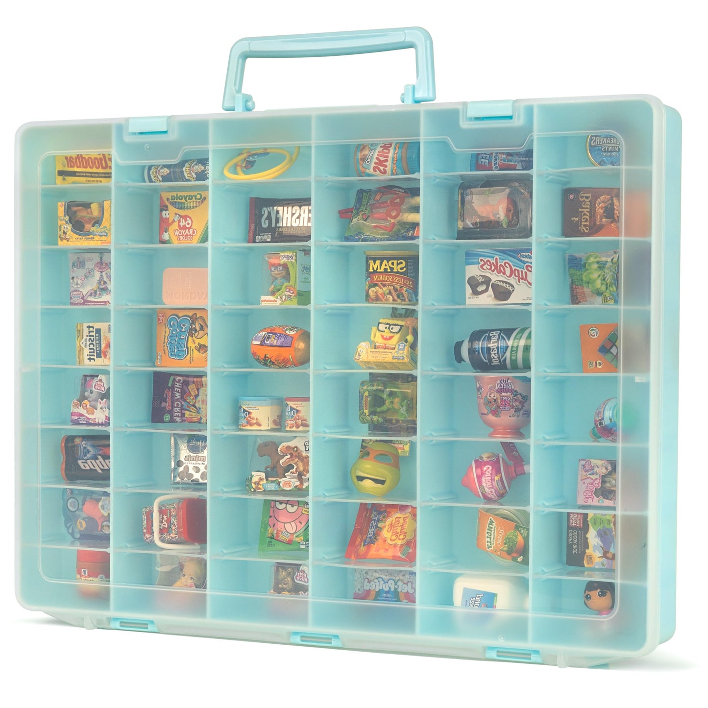 Plastic Toy Storage Case Compatible with Mini Brands Collector Toys, Miniverse, Shopkins, Real Littles, and LOL Surprise Series 1, 2, 3, 4
