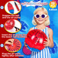 12 Pack Spider Theme Beach Ball - 9.84" Bulk Inflatable Beach Balls for Summer Water Games Pool Games, Blue and Red Spider Web Birthday Party