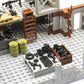 Gonsausola 500+ Pcs Military Base Building Brick Sets Include Defence Base Guard Tower for Army Mini Figures, Weapon Pack Accessories Kits Toys, Guns