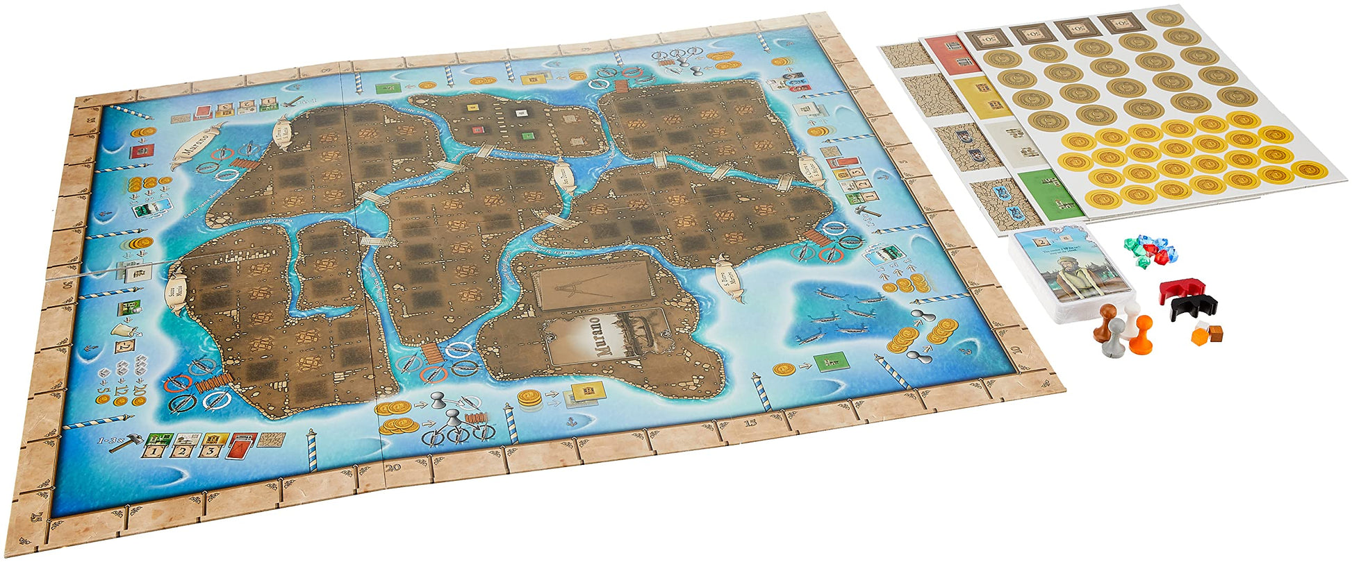Murano Board Game | Classic European Style Board Game | Strategy Game | Family Board Game for Adults and Kids | Ages 10 and up | 2-4 Players | Average