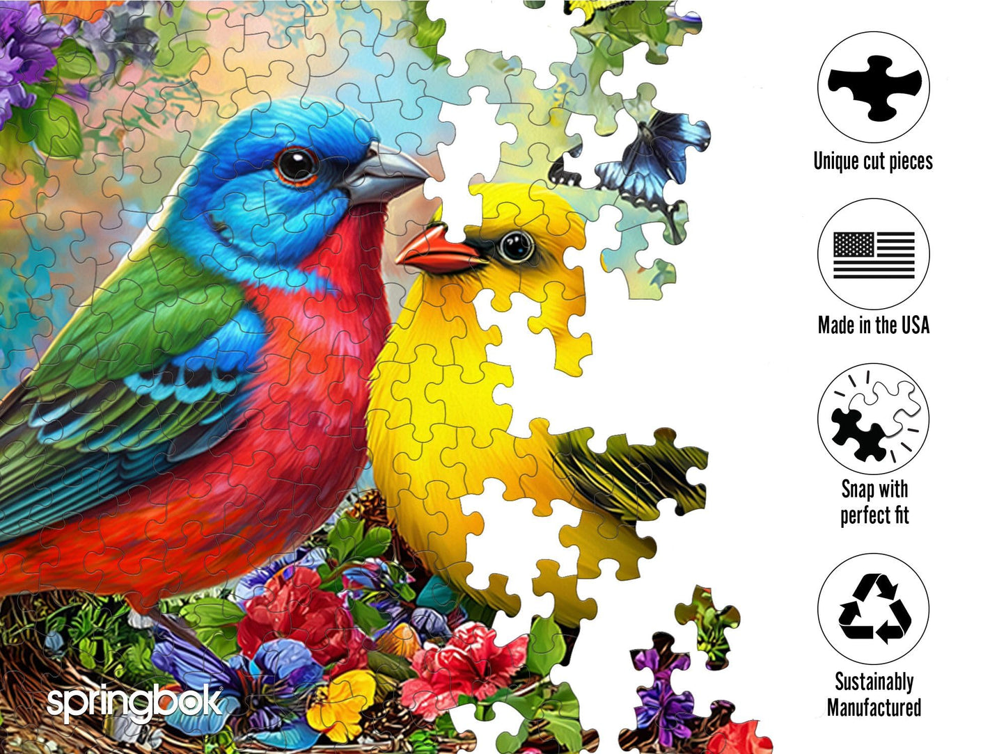 Springbok Spring Birds Serenade 500 Piece Jigsaw Puzzle for Adults