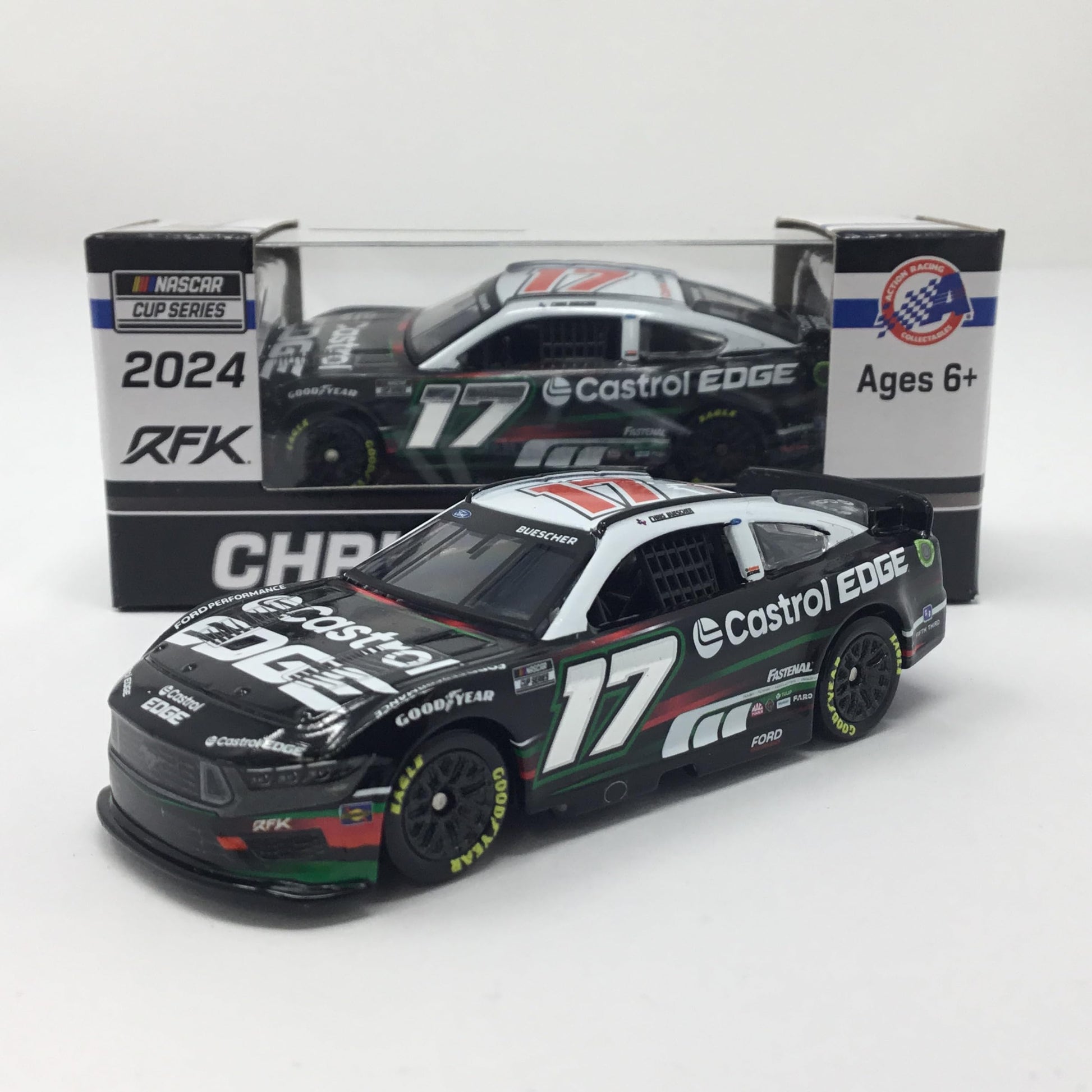 Chris Buescher 2024 Cast Edge Foil Number 1:64 Diecast