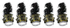 Beistle Black & Gold Swing Tiaras 5 Piece Happy New Years Eve Party Supplies Favors, One Size, Black/Gold/Silver
