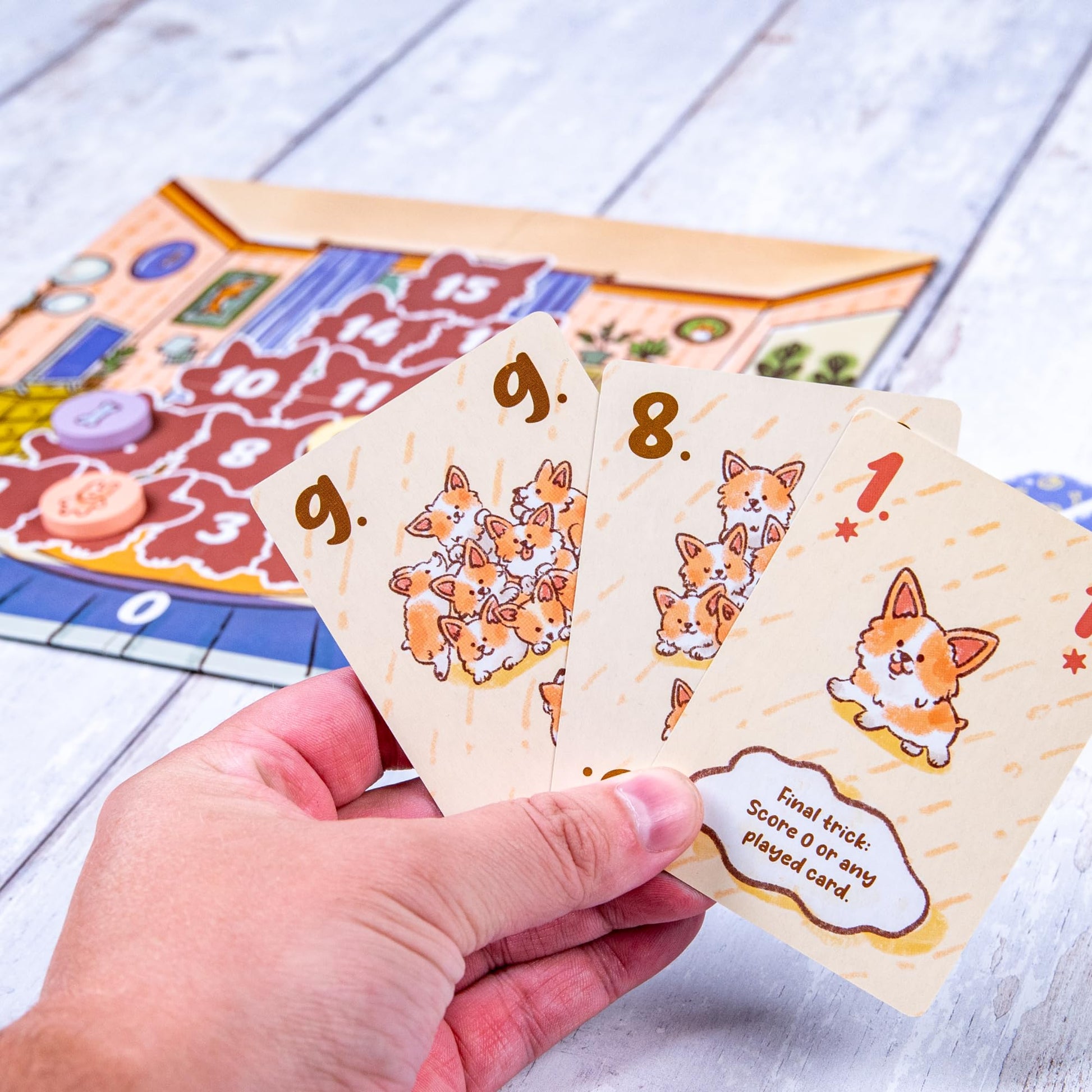 GameHead Corgi Pileup, The Adorable Trick-Taking Card Game for Families, Kids, & Parties, Ages 7+, 2-7 Players, Fast Paced 20 Minute Play Time, Fun
