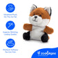 The Petting Zoo Fox Stuffed Animal Plushie, Gifts for Kids, Nuggetz Wildlife Animals, Fox Plush Toy, 6 inches