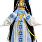 BraveUA 12'' Exclusive Collectible Ukrainian Motanka Doll on Wooden Base || Mother Nature Doll || Slavic Design Handmade Made in Ukraine (Light Blue)