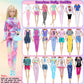 MCZQXW 65 Pcs Doll Clothes and Accessories, 5 Fashion Dresses, 3 Wedding Gowns, 4 Outfits Top & Pant, 3 Swimsuits Bikini, 5 Slip Skirts, 20 Hangers